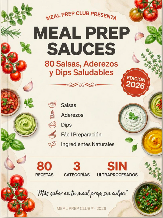 🍝 MEAL PREP SALSAS: 80 Salsas, Aderezos y Dips Saludables para complementar tu menú.